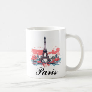 Paris Eiffelturm Design Tasse