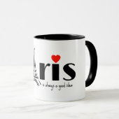Paris Eiffelturm Design Tasse (VorderseiteRechts)