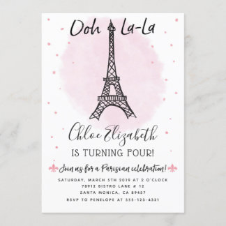 Paris Eiffelturm-Einladung für jedes Ereignis! Einladung