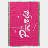 Paris Eiffelturm Extravaganter Text Grafik Decke (Vorderseite Vertikal)