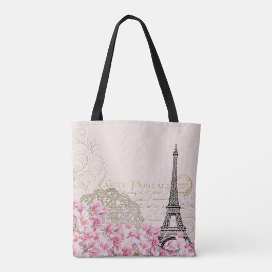 Paris Eiffelturm Frankreich, französische Vintage Tasche (Rückseite)