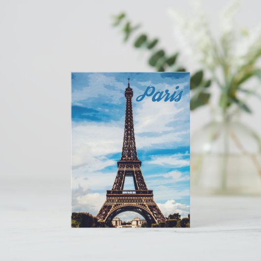 Paris, Eiffelturm, Frankreich Postkarte (Stehend Vorderseite)