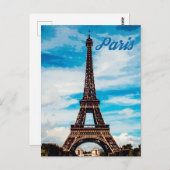 Paris, Eiffelturm, Frankreich Postkarte (Vorne/Hinten)