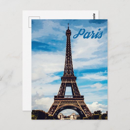 Paris, Eiffelturm, Frankreich Postkarte (Vorne/Hinten)