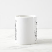 Paris Eiffelturm Französische Szene Collage Kaffeetasse (Mittel)