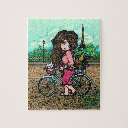 Paris-Eiffelturm-französisches Kunst-Puzzlespiel Puzzle (Vertikal)