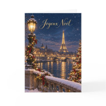 Paris Eiffelturm Frohe Weihnachten