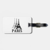Paris-Eiffelturm Gepäckanhänger (Rückseite horizontal)