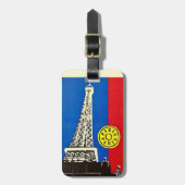Paris Eiffelturm-Gepäckanhänger Gepäckanhänger (Vorderseite vertikal)