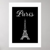 Paris Eiffelturm Gerahmte Kunst Poster (Vorne)