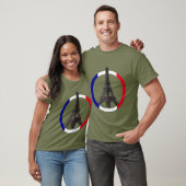 Paris Eiffelturm im Circle Unisex T-Shirt (Unisex)