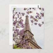 Paris Eiffelturm im Springtime Foto Postkarte (Vorne/Hinten)