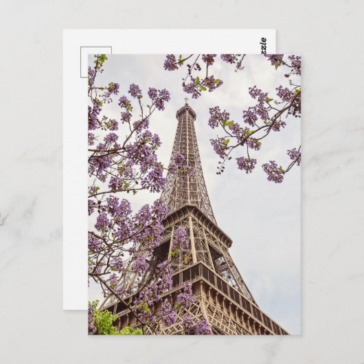 Paris Eiffelturm im Springtime Foto Postkarte (Vorne/Hinten)