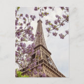 Paris Eiffelturm im Springtime Foto Postkarte (Vorderseite)