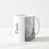 Paris Eiffelturm im Winter Kaffeetasse (VorderseiteRechts)