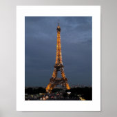 Paris Eiffelturm in der Nacht Poster (Vorne)