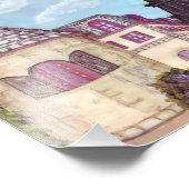 Paris Eiffelturm inspiriert Landschaft 10x8in Foto (Ecke)