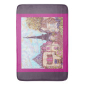 Paris Eiffelturm inspiriert Pointillismus Badematt Badematte (Vorderseite Vertikal)