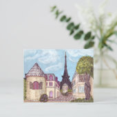 Paris, Eiffelturm Inspiriert Postkarte (Stehend Vorderseite)