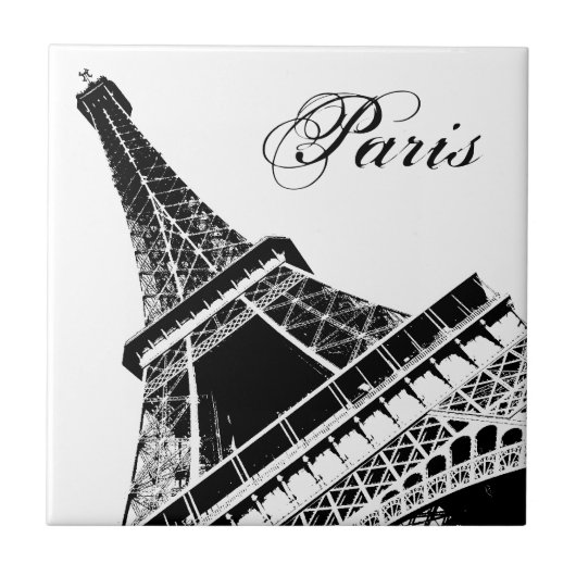 Paris, Eiffelturm - Kachel (Vorderseite)