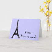 Paris-Eiffelturm Karte (Gelbe Blume)