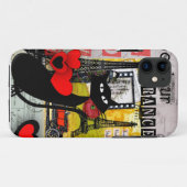 Paris-Eiffelturm-Katzen-Liebhabergeschenke Case-Mate iPhone Hülle (Rückseite (Horizontal))