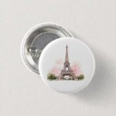 Paris Eiffelturm Knopf Button (Vorne & Hinten)