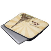 Paris-Eiffelturm-Laptop-Hülse Laptopschutzhülle (Vorne Knopf)