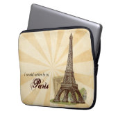 Paris-Eiffelturm-Laptop-Hülse Laptopschutzhülle (Vorderseite Links)