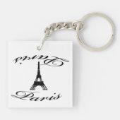 Paris-Eiffelturm-Makronen Schlüsselanhänger (Rückseite)