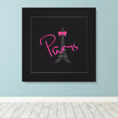 Paris, Eiffelturm mit Bogen Modern Leinwanddruck (Insitu (Holzboden))