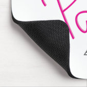 Paris Eiffelturm mit rosa Bug Mousepad (Ecke)