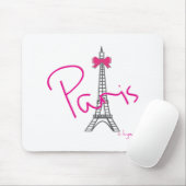 Paris Eiffelturm mit rosa Bug Mousepad (Mit Mouse)