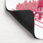 Paris-Eiffelturm-moderne Skizze Mousepad (Ecke)
