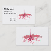 Paris-Eiffelturm-moderne Skizze Visitenkarte (Vorne/Hinten)