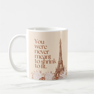 Paris Eiffelturm Motivationszitat Wandkunst Kaffeetasse