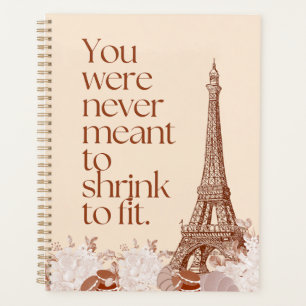 Paris Eiffelturm Motivationszitat Wandkunst Planer