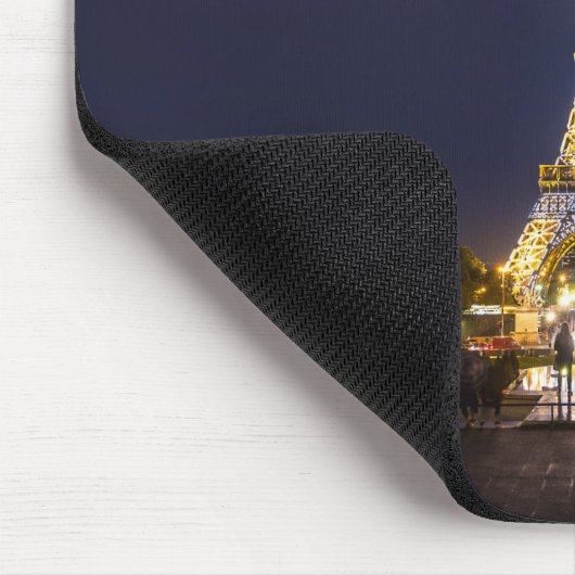 Paris-Eiffelturm-Nachtlichter Mousepad (Ecke)