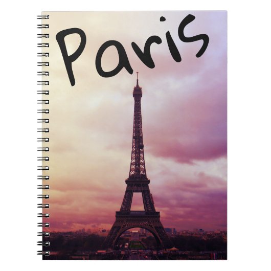 Paris - Eiffelturm-Notebook Notizblock (Vorderseite)