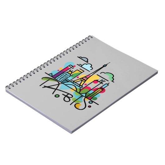 Paris - Eiffelturm Notizblock (Linke Seite)