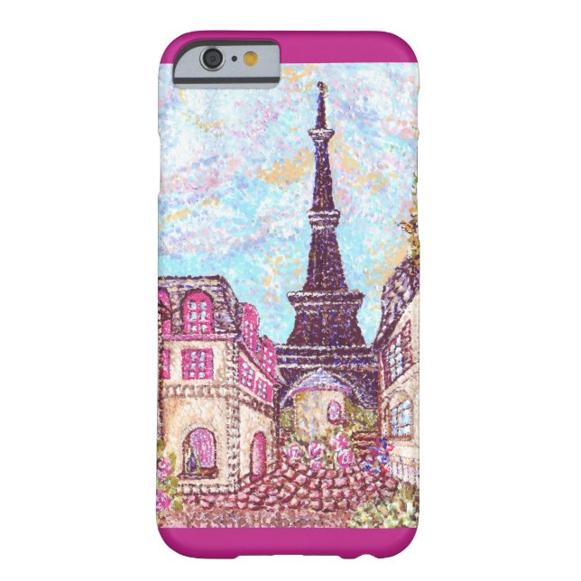 Paris-Eiffelturm Pointillism iPhone 6 Fall Case-Mate iPhone Hülle (Rückseite)