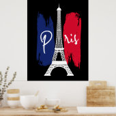 Paris Eiffelturm  Poster (Küche)