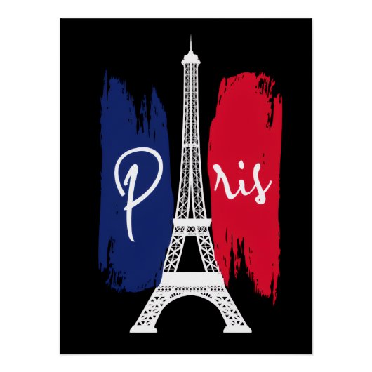 Paris Eiffelturm Poster (Vorderseite)