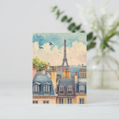 Paris Eiffelturm Postkarte (Stehend Vorderseite)