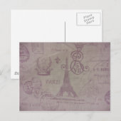 Paris — Eiffelturm Postkarte (Vorne/Hinten)