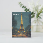 Paris Eiffelturm Postkarte (Stehend Vorderseite)