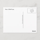 Paris - Eiffelturm Postkarte (Rückseite)