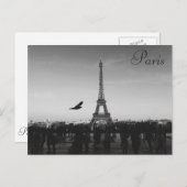 Paris, Eiffelturm, Postkarte (Vorne/Hinten)