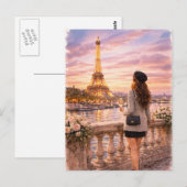 Paris - Eiffelturm Postkarte (Vorne/Hinten)