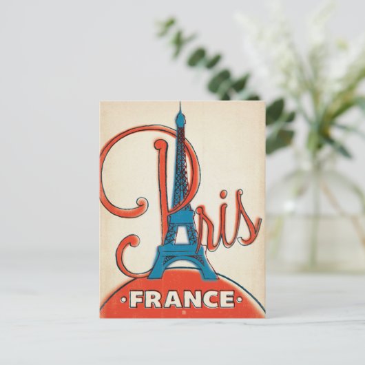 Paris - Eiffelturm Postkarte (Stehend Vorderseite)